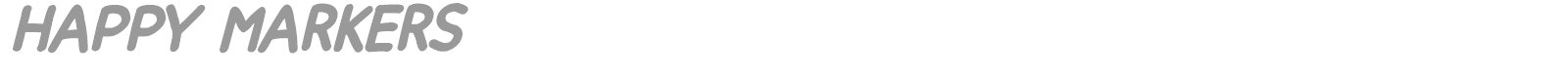 Happy Markers font preview